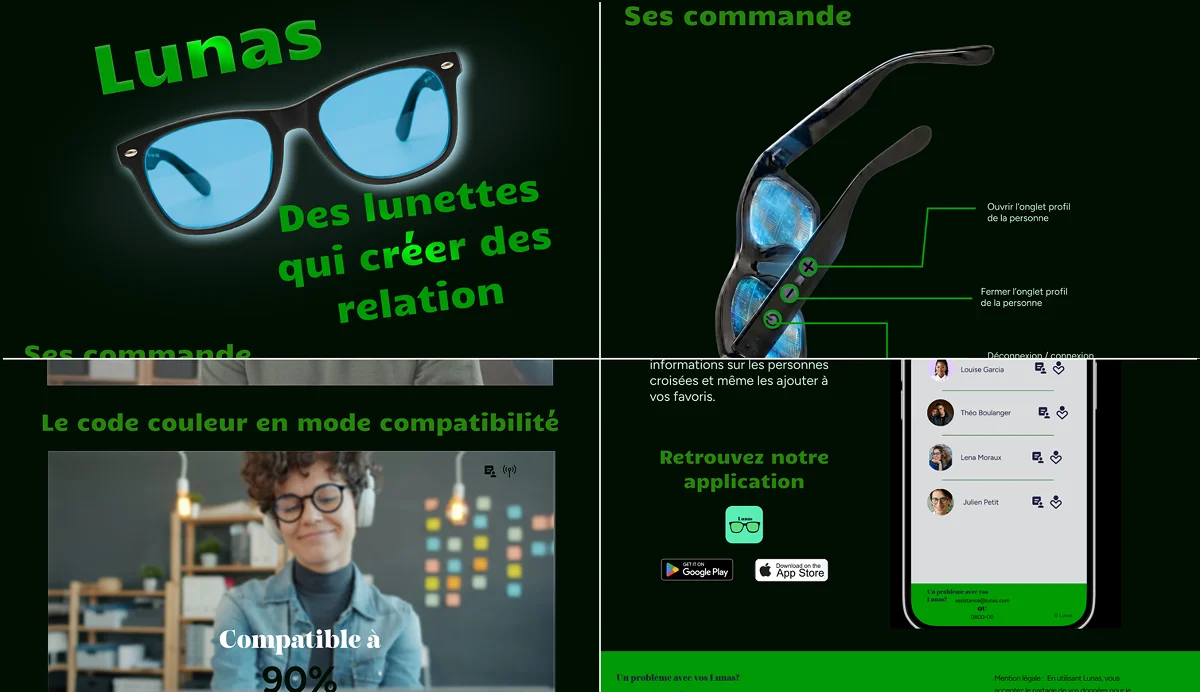 Page 'Lunas' du projet