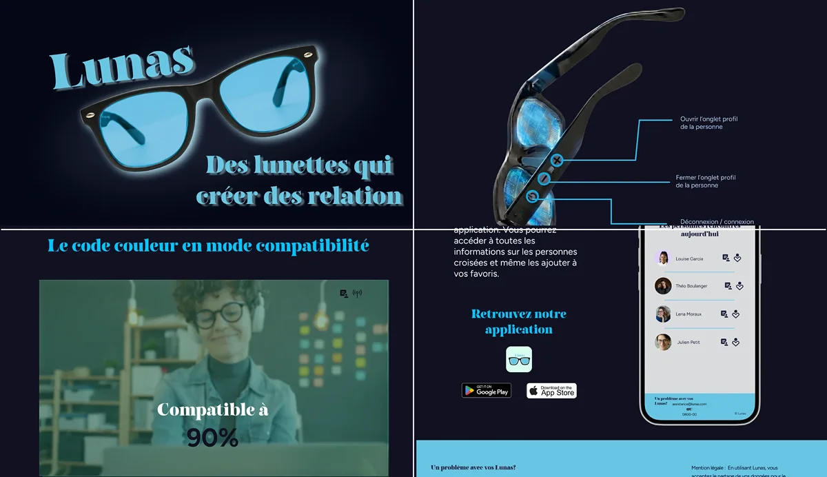 Page 'Lunas' du projet