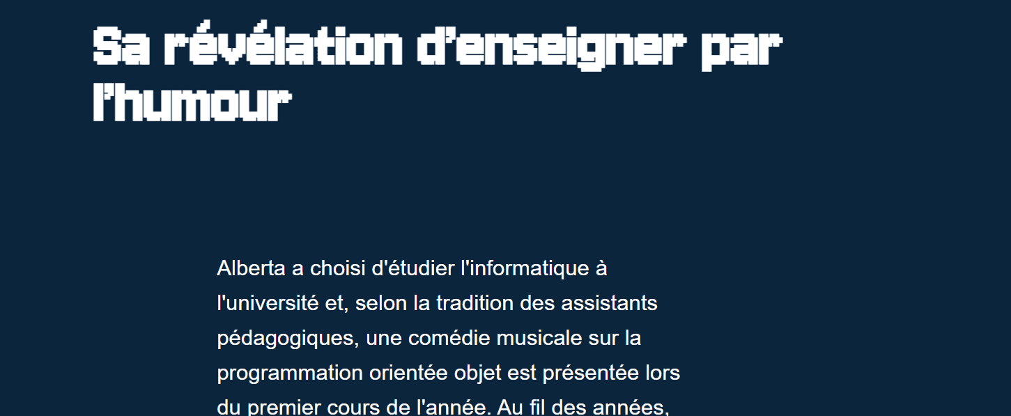 capture d'ecran d'un paragraphe