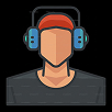 avatar d'un homme portant un casque