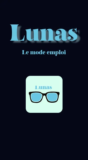 le mot lunas en grand avec son logo