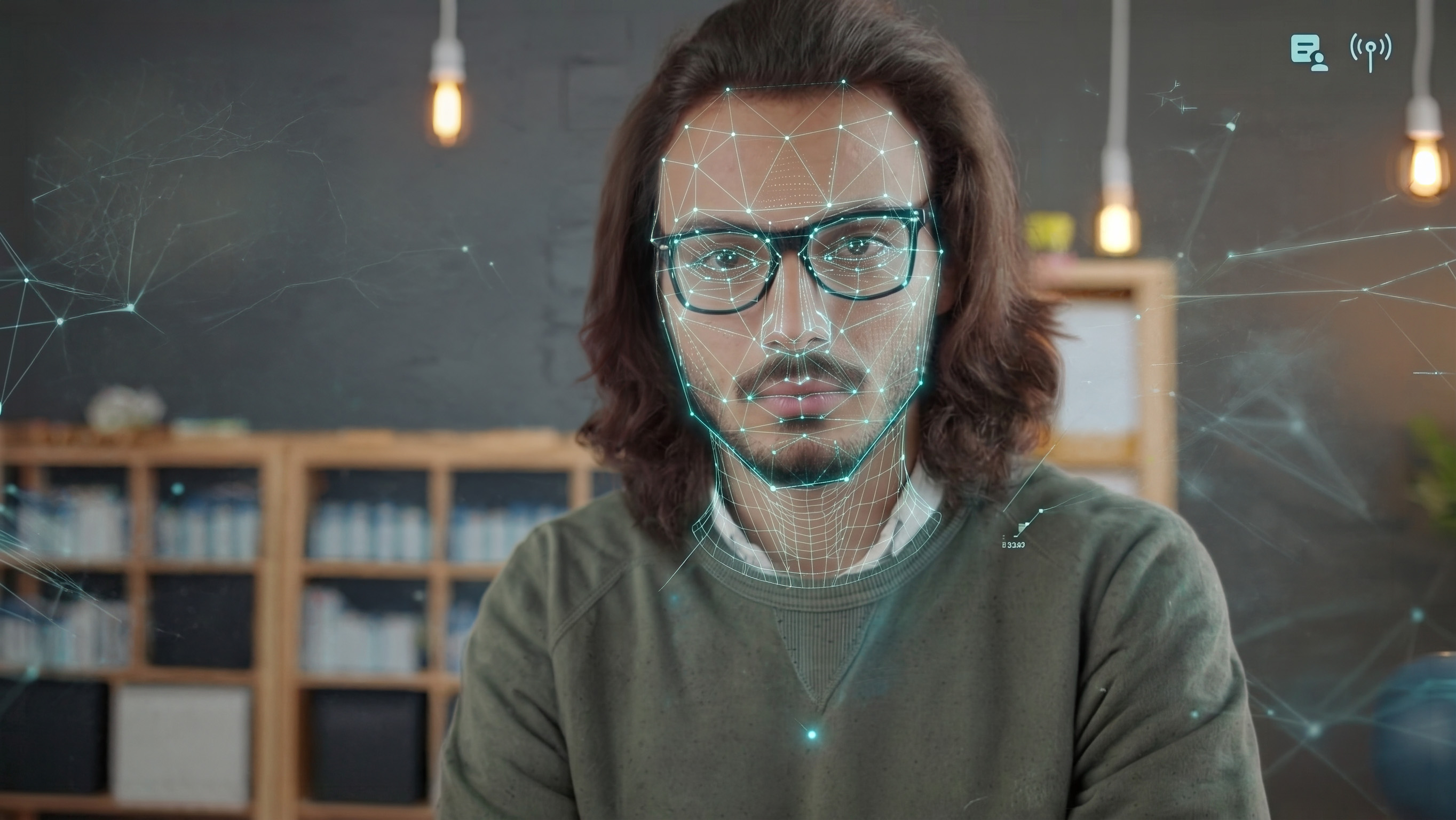 la vue a travers lunette quand vous aviez quelqu'un en face de vous et rien n'est active